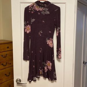 Long sleeve, mock neck dress
